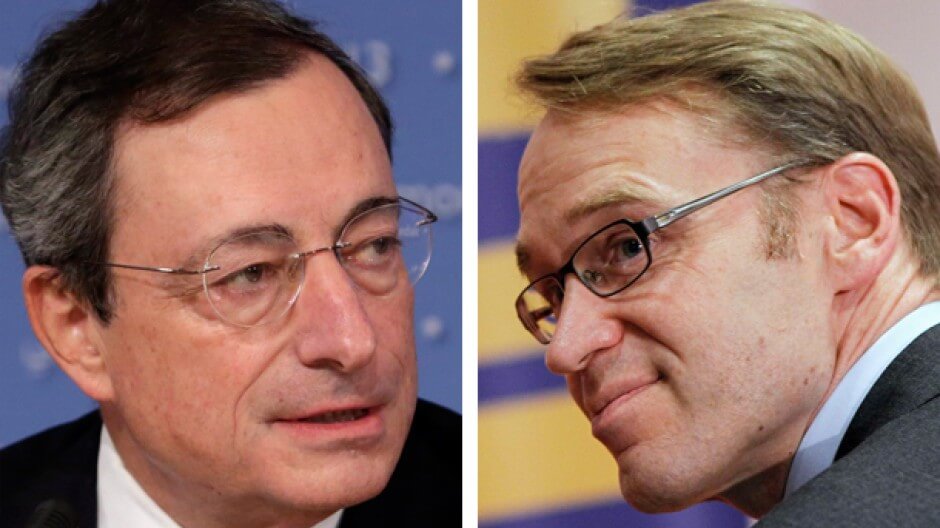 Mario Draghi e Jens Weidmann