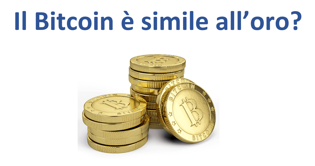Bitcoin d'oro monete